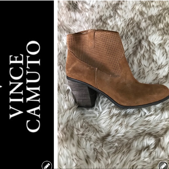 Vince Camuto Brown Suede Boots EUC - Picture 1 of 8